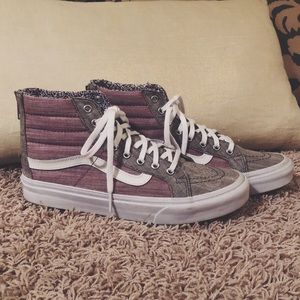 worn once — high top vans